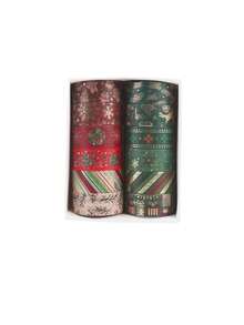 12 Rolls/Box Christmas-Themed Washi Tape, Delicate Hot Stamping Process Pattern Tape Set,Decorative DIY Materials For Diaries, Scrapbooks And Crafts - Gift Wrapping And Party Decorations - Sets - View 8