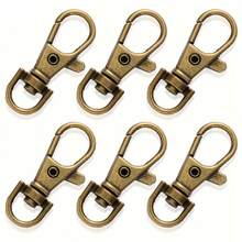 5/10/20/30/50/100pcs Integrated Lobster Claw Swivel Snap Hook Keychain Clip Rotating Spring Hook Lobster Clasp Small Metal Swivel Key Chain Clip Hook Hardware For Keychain Making DIY Crafts Lanyard Making Pet Collar (35mm) - Keychain - View 10
