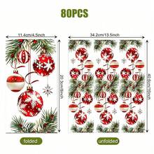 Minimalist Gold Christmas Tree Paper Napkins, Elegant White Holiday Cocktail Napkins, Suitable For Christmas Party Dinner Table Decor - Style 1 - View 6