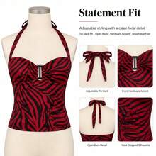 Women Tankinis - Red - View 1