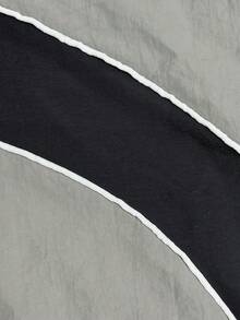 Men's Striped Baggy Sweatpants, Loose Fit Wide Leg Track Pants, Drawstring Waist, Adjustable Cuffs, Hip Hop Casual Streetwear - Grey - View 5