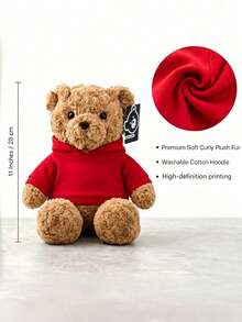 Custom Photo Teddy Bear Personalized Stuffed Animal Cute Plush Toy Gift For Kids Children Couples Birthday Christmas - Multicolor - View 3