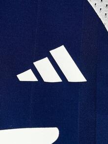 Adidas Women's TIRO TEE2 Short Sleeve Knit Collarless T-Shirt TKZ2339 - Navy Blue - View 6