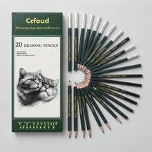 20PCS Drawing Pencils Sketch Pencil Art Supplies Set For Adults Sketching Art Graphite Charcoal Pencils Kit - 20-piece Sketch Pencil Set - View 1