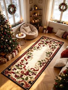 1pc Autumn Maple Leaf Pastoral Style Home Decor Rug, Orange Brown Beige Green, Long Strip Rug, Suitable For Hallway Entryway Corridor Stairs Living Room, Decorative Rug, Bedroom Decor, Small Rug, Rug, Home Decor, Living Room Rug - Multicolor - View 5