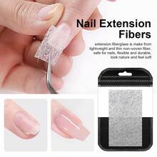 LIMEGIRL 5g Fiber Rubber Base Gel, Gel Perbaikan Kuku Serat, Lapisan Dasar Pembangun Perata Sendiri untuk Penguatan & Perpanjangan Kuku, Manikur DIY Ramah Pemula, Gel UV/LED - Clear - View 5