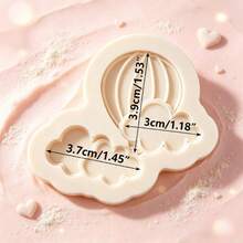 Cetakan Silikon Bentuk Balon Udara Panas Anti Lengket untuk Fondant, Permen, Cokelat, Alat Pembuat Kue, Dekorasi Kue DIY, Topper Cupcake Gula Permen, Sabun, Lilin - Light Grey - View 3