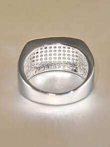 1 st elegant ring med kubisk zirkonia, bröllops- och årsdagstillbehör för kvinnor, present - 1# - Visa 6