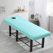 Beauty Massage Bed Cover, Face Hole Bed Cover, Elastic Bed Cover, Full Elastic Protective Cover, Solid Color Massage Therapy Bed Cover, Dust-Proof Protective Cover - Multicolor - View 15