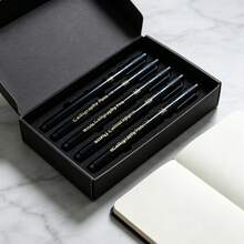 9pcs Soft Tip Calligraphy Pen Set, 4 Nib Sizes (Brush/Medium/Fine/Extra Fine), Suitable For Calligraphy, English Handwriting Art, Sketching, Journaling - Set - View 8