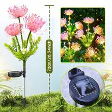 Solar Spider Lily Ground Stake Lights, Multiple Colors Available, Multi-Functional Ambient Decoration, Suitable For Beautifying Yard, Garden And Party, Essential For Creating Atmosphere For Thanksgiving, Halloween And Christmas - Solar-powered Lycoris Radiata - View 5