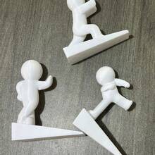 3pcs/1pc Cute Kung Fu Style Door Stopper, Durable Sturdy Plastic Material, Bottom With Protective Pad, Easy Installation, Suitable For Pet-Friendly Homes, Home Entrance Door Stopper And Wall Bumper - Multiple Styles - View 10