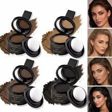 Julystar Hair Shadow Powder 2Pcs With Mirror & Puff, Instantly Cover Thinning Hair And Grey Roots, Natural Matte Texture, Sweat & Water Resistant, Easy To Carry In Handbag, Simple Operation, Help You Get Fuller Hair Look In Seconds - Set - View 4