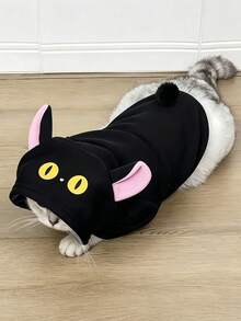 1pc Cute Cartoon 3D Animal Pet Hoodie | Warm Polyester Knit Fabric, Suitable For Medium And Small Dogs, Newborn Puppies, For All Seasons - Multicolor - View 9