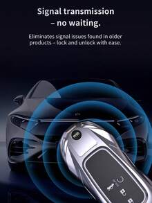 4-Button Smart Remote Key Fob Cover Compatible With Civic, Pilot, CRV, HRV, CRZ, Fit, Passport, Zinc Alloy Full Protection Shell, Scratch-Resistant, Anti-Drop, Wear-Resistant, Exquisite Car Key Modification Case, Car Accessories, Key Fob Cover, Auto Parts, Halloween, Thanksgiving, Cyber Monday, Christmas, Valentine, Mother's Day, Father's Day, Gift - Zinc Alloy - View 6