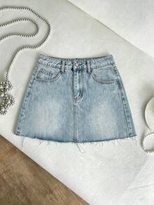 Women Denim Skirts - 2069 - View 1