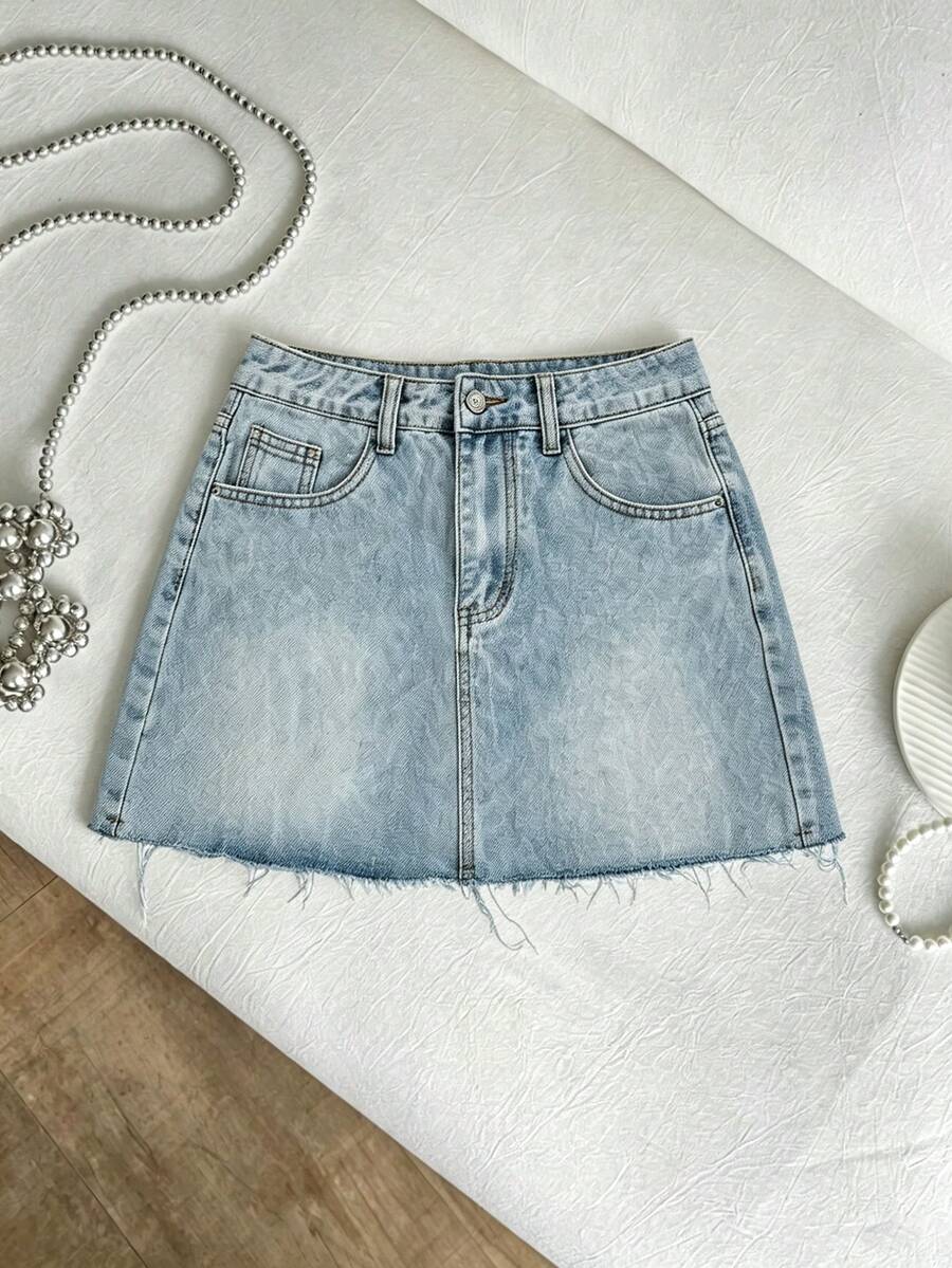 Women Denim Skirts - 2069 - View 1
