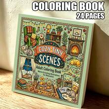 Comfortable Country Life Adult Coloring Book: Quiet Country Courtyard Water Well & Lazy Cats And Dogs Cover, Soft Outline Peaceful Country Garden Interior Pages, Suitable For Inner Peace And Coloring Hobby - XJ-866.Healing Pastoral Casual (A4) - View 11