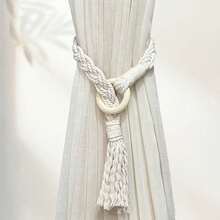 1pc Colorful Handmade Woven Tassel Curtain Tieback, Bohemian Style Curtain Buckle, Suitable For Home And Office Decor - A - View 13