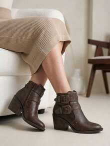 Women Ankle Boots & Booties - Café - View 2