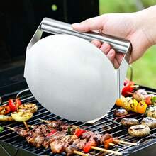 Stainless Steel Hamburger Press Mold, Non-Stick Burger Patty Maker Suitable For Grilling And Grill, Fit For Pressing Beef Patty, Dough, Cheese, And Veggie Burgers, Heat Insulation And High-Temperature Resistant - Monochrome - View 7