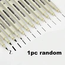 مجموعة أقلام رسم 12 قطعة، حبر أسود، أقلام تحديد دقيقة مناسبة للرسم والتخطيط ورسم الكرتون والرسوم التوضيحية الفنية، العودة إلى المدرسة - متعدد الألوان - مشاهدة 9