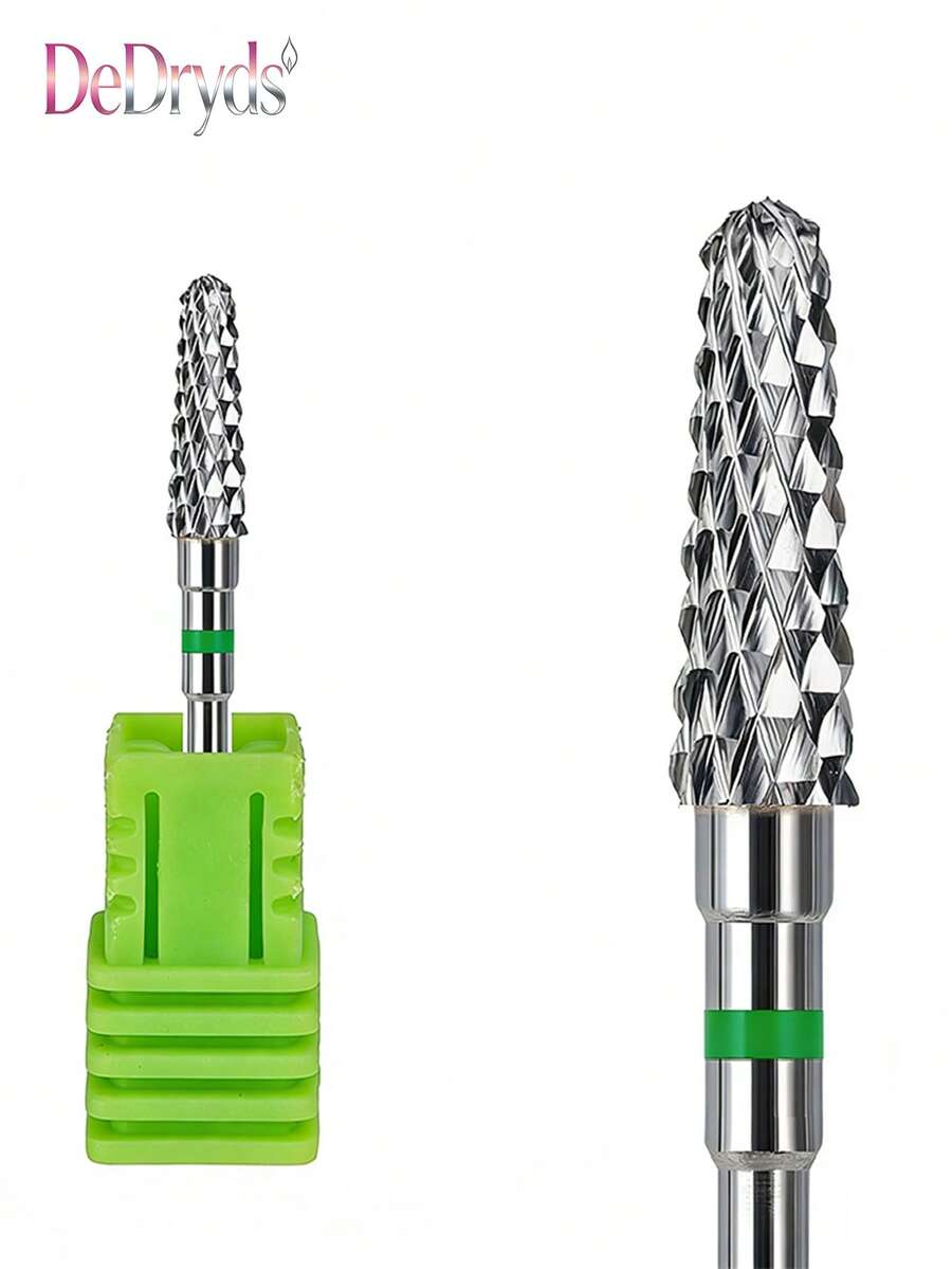 DeDryDS 1件不鏽鋼美甲鑽頭，切割銑削研磨頭配件，適用於電動美甲機，足部護理工具