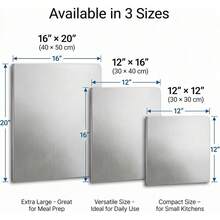 Talenan Stainless Steel Tebal & Ukuran Besar Tahan Beban Berat 2026 - Talenan Tebal Ekstra Besar, Permukaan Anti Selip, Struktur Tahan Beban Berat, Cocok Untuk Dapur, Memanggang, Daging, Sayuran, Peralatan Masak, Pecinta Kuliner - View 6
