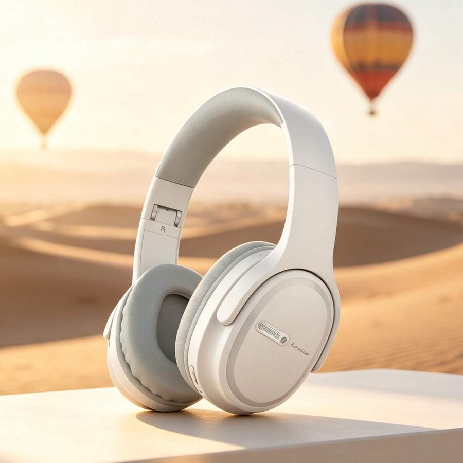 Gerripuer Over-Ear Bluetooth Headphones Foldable Telescopic Metal Texture High-End Business Gift M15 Wireless Headphones 5.3 Stereo Channel Volume Control Thoughtful Gift New With Long Standby Time Supporting AUX/Wireless 2 Connection Modes Using Type-C Charging Port Compatible With Smartphones Tablets And PCs - View 1