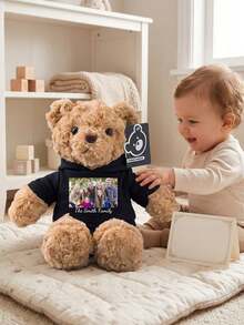 Customized Photo Teddy Bear, Personalized Plush Doll, Cute, Suitable As Birthday Or Christmas Gift For Children And Couples. - Multicolor - View 5