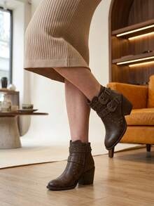 Women Ankle Boots & Booties - Café - View 3