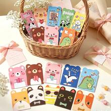 20pcs Cute Animal Mini Notebook,Cartoon Pocket Journal,Portable Notepad For Students,Animal Shaped Notebook,Stationery Gift For Party Favor,Reward - Multicolor - View 2