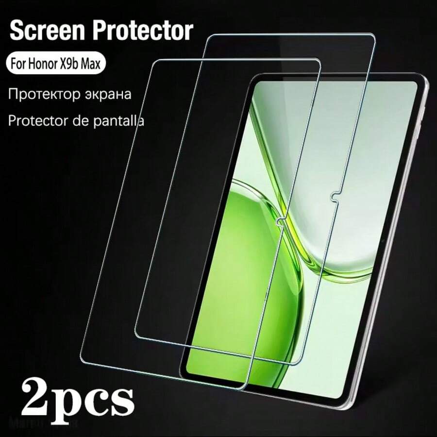 2pcs Screen Protector For HonorPad X9b Max /HonorPad 20 /HonorPad 20 Pro Tablet, Anti-Scratch Ultra Clear Easy Installation Tempered Glass Screen Protector - Clear - View 1