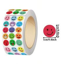 500pcs Round Stickers Roll - Multi-Color Decorative Label Stickers, Suitable For Packaging, Sealing, Journaling And Daily Organization. - A - View 2