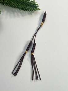 1pc/10pcs Handmade Woven Prayer Beads Tassel, Handmade Woven Diamond Knot Accessories, Ramadan Prayer Beads DIY Decorative Rope, Multiple Colors Available - Multicolor - View 16