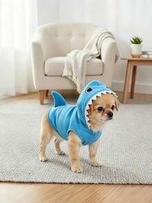 1pc Cute Cartoon 3D Animal Pet Hoodie | Warm Polyester Knit Fabric, Suitable For Medium And Small Dogs, Newborn Puppies, For All Seasons - Multicolor - View 6