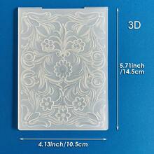 Bảng dập nổi 3D họa tiết Giáng Sinh mùa đông cây thông bông tuyết tuần lộc hoa, khuôn dập nổi nhựa dùng cho DIY scrapbooking, làm thiệp chúc mừng và trang trí thủ công giấy - Tấm ốp tường 3D-1 - Xem 19