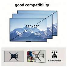 Full Motion TV Wall Mount, Suitable For Most 32-55 Inch TVs, Max VESA 400 X 400mm, With Swivel, Tilt, Extend And Horizontal Adjustment Functions, Supports Up To 55 Lbs - Multicolor - View 6