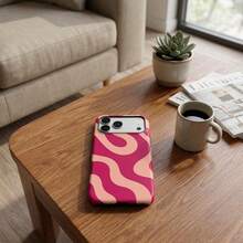 Floral Print Korean Style Phone Case Compatible With Iphone 14 Pro/14/11 Pro/16e/Xs Max - Pink - View 3