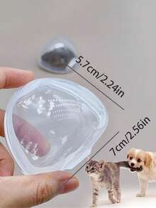 Cute Pet Print Mini Pet Snack Storage Box With Keychain, Mini Small-Capacity Transparent Visible Storage Box With Pet-Themed Print,Sealed Storage Box For Dog Snacks,Sealed Container,Small Gift For Pet Owners,Practical Small Storage Box For Pet Owners - Model a - View 9