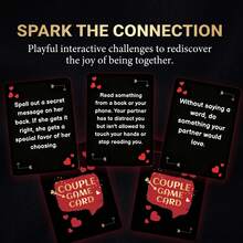 Couples Card Game: Romantic Date Night Box With Fun Challenges & Interactive Activities - Two-Player Card Game Set, Perfect Anniversary, Valentine's Day & Birthday Gifts For Him And He - Multicolor - View 5