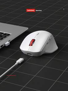 Lenovo 联想N230无线电脑鼠标，蓝牙+USB接收器双模，可充电设计，多设备办公鼠标 - 查看 6