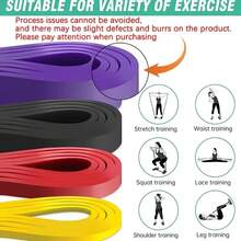 3 Different Tension Strength Resistance Bands, Training Elastic Bands Set, Home Workout Stretching Bands, Full Body Exercise Suitable For Men And Women, Gym, Home Workout And More - A - View 11