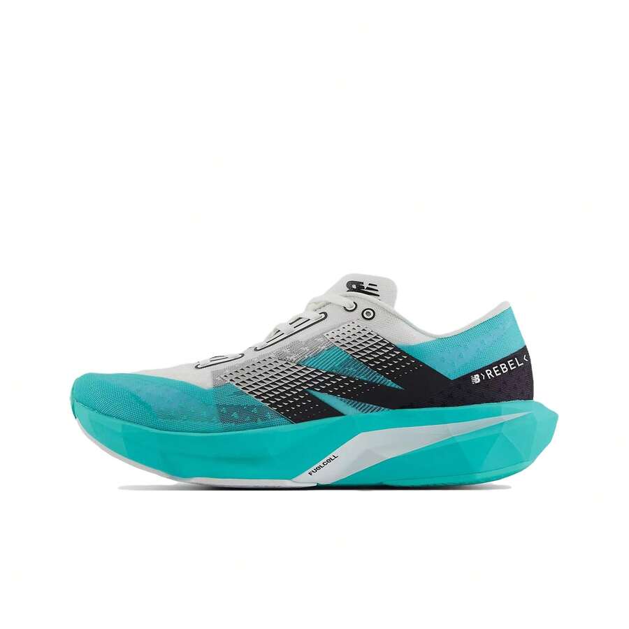 New Balance Rebel V4 Fashion Comfortable Versatile Breathable Fabric Low-Top Marathon Training Long Distance Short Distance Fitness Test Competition Running Shoes Men's Blue White - Mint Blue - View 1