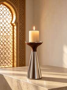 Light Luxury High-Quality Custom Style Fashion Tapered Metal Candle Holder – Table Wedding Home Ambiance Soft Decor Prop For Living Room, Office, Party, Holiday & New Year Gift - Fashionable - View 9
