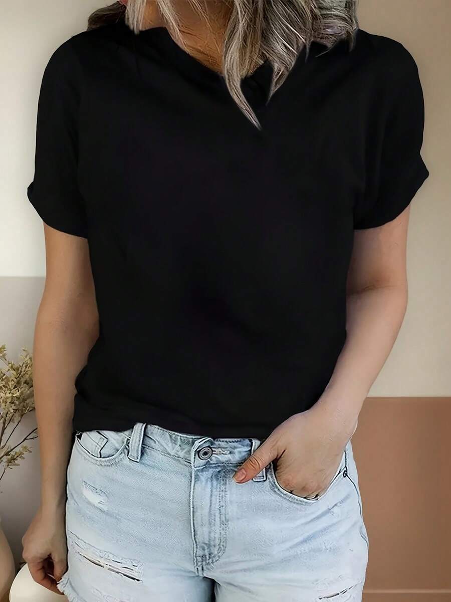 Women T-Shirts - Black - View 1