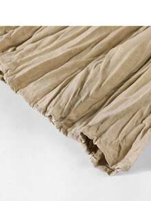 Women's Solid Color Casual Versatile Daily Wear Skirt - Khaki - View 4
