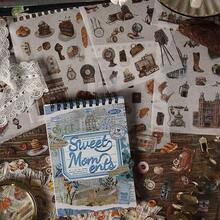1 Paket berisi 50 lembar Stiker Dekoratif Frasa Bahasa Inggris Tekstur Alami untuk Bahan Kolase DIY - A - View 7