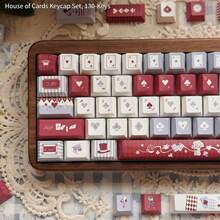 House Of Cards-tema DIY-tangentkapslar, attraktiva PBT femsidiga dye-sublimation i originalhöjd, kompatibla med mekaniska tangentbord - Visa 11