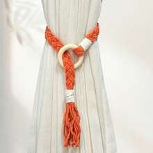 1pc Colorful Handmade Woven Tassel Curtain Tieback, Bohemian Style Curtain Buckle, Suitable For Home And Office Decor - A - View 14